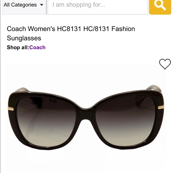 Coach Women's HC8131 HC/8131 Fashion Cat eye  Sunglasses - Picture 2 of 15